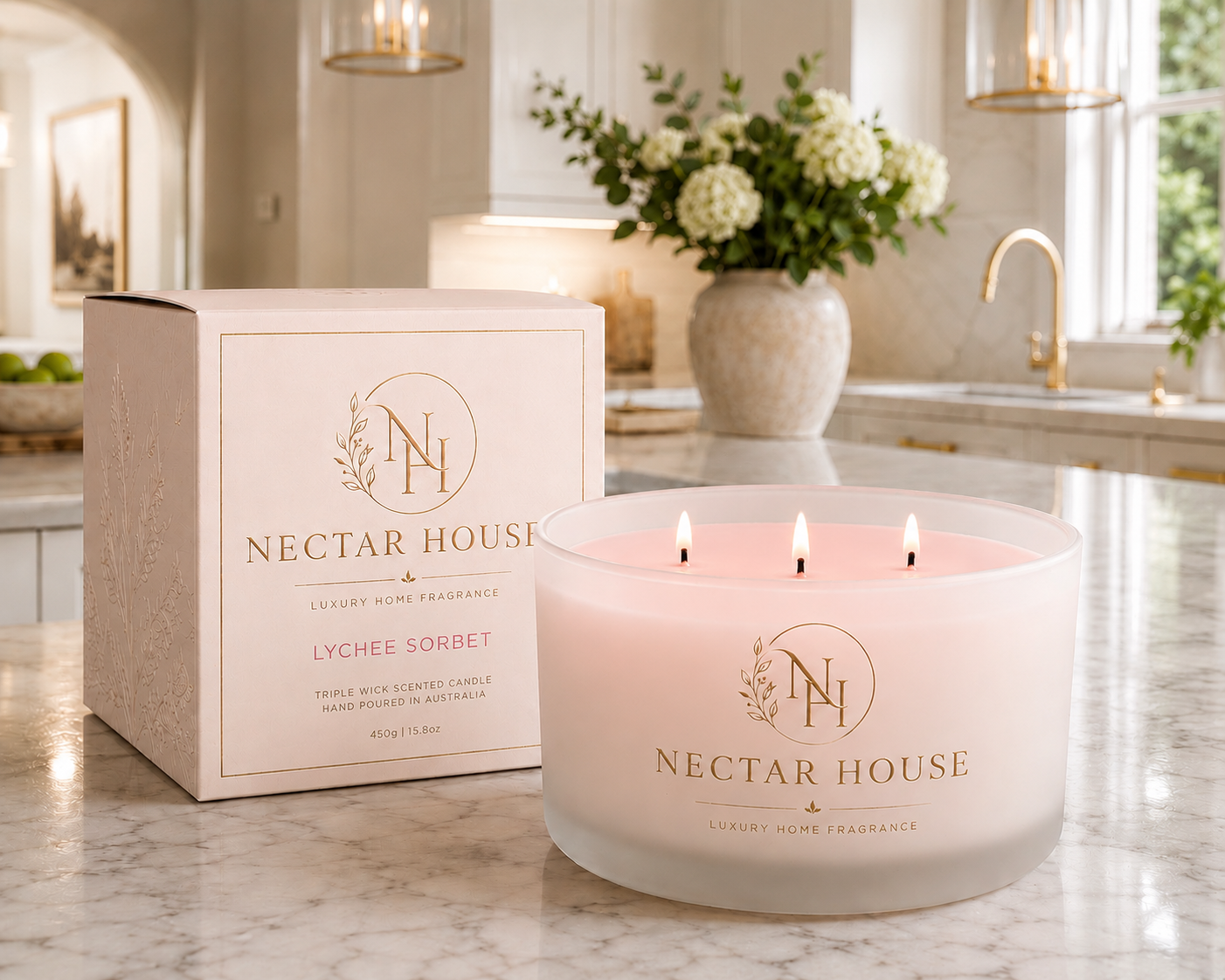 Lychee Sorbet Soy Candle